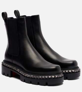 St Emilia embellished leather ankle boots | Christian Louboutin