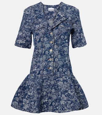 Peplum Tapestry minidress | Ganni