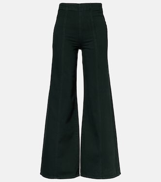 Weite High-Rise-Hose Bianca aus Baumwolle | Ulla Johnson