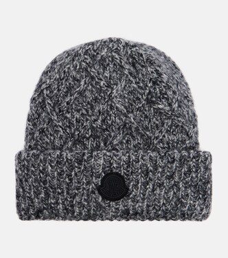 Embroidered alpaca-blend beanie | Moncler