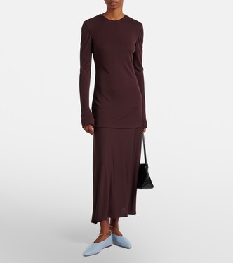 Jersey maxi dress | Jil Sander