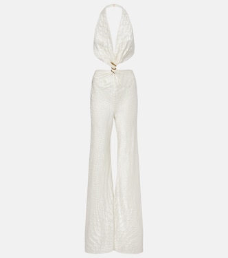 Embellished halterneck jumpsuit | Roberto Cavalli