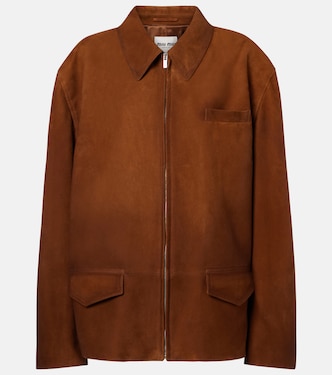 Suede blouson jacket | Miu Miu
