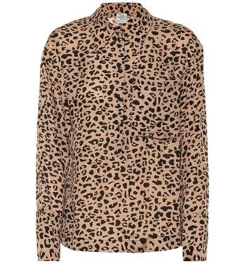 Bedruckte Bluse Moxie aus Crêpe | Baum und Pferdgarten