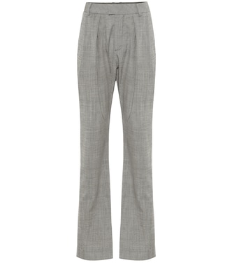 Pantalones de tiro alto de lana | Matthew Adams Dolan