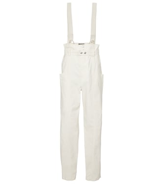 Ekla linen and cotton suspender pants | Isabel Marant
