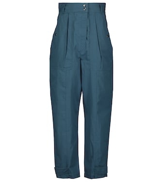 Rowina high-rise tapered cotton pants | Marant Etoile