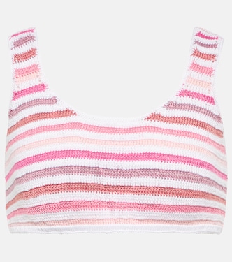 Striped crochet crop top | Anna Kosturova