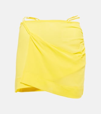 Asymmetric wrap miniskirt | Nensi Dojaka