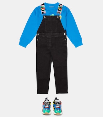 Peto en mezcla de algodón con logo | Stella McCartney Kids
