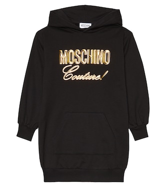 Robe pull en coton à logo | Moschino Kids