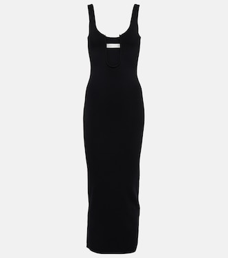 Cutout ribbed-knit midi dress | Christopher Esber