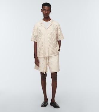 Chemise en macramé de coton mélangé | Commas