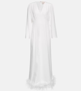 Bridal Maxikleid Mya mit Federn | Rixo