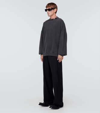 Sudadera Round Pierced de algodón | Balenciaga