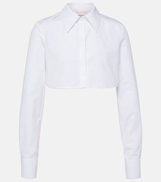 Cropped-Hemd aus Baumwollpopeline | Valentino