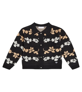 Cárdigan de jacquard floral | Monnalisa