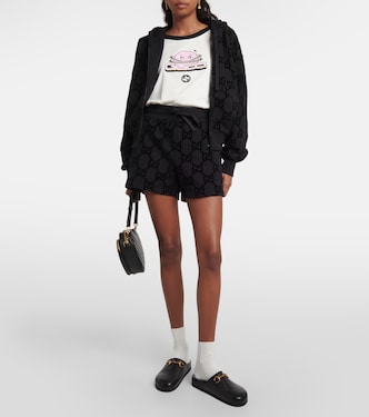 Sudadera con capucha de forro polar con GG | Gucci