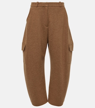 Pantaloni in misto cashmere a vita media  | Loro Piana