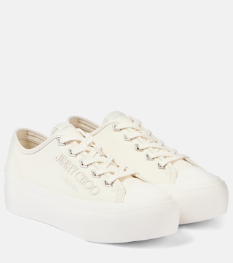 Baskets à plateforme Palma Maxi en toile | Jimmy Choo