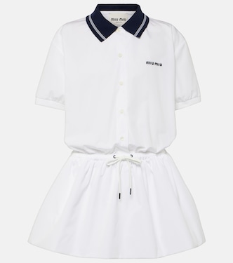 Polokleid aus Baumwolle | Miu Miu