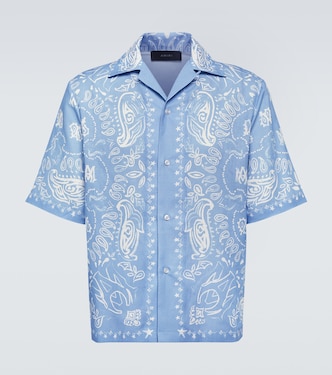 Camisa bowling de lino y algodón | Amiri