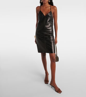 Robe en cuir | Saint Laurent