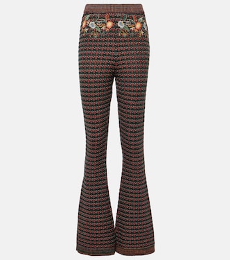 Jeans flared de tiro alto bordados | Etro