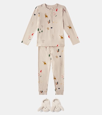 Wilhelm printed cotton-blend pajamas | Liewood