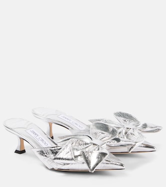 Staz 50 metallic leather mules | Jimmy Choo