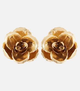 Gladiolus 18kt gold-plated earrings | Jennifer Behr