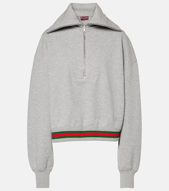 Sudadera de jersey de algodón con Web | Gucci