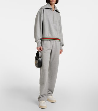Sudadera de jersey de algodón con Web | Gucci