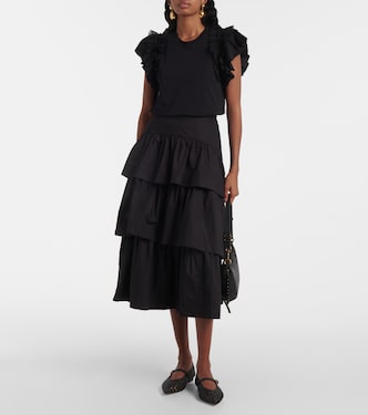 Top Leia in cotone con volant | Ulla Johnson