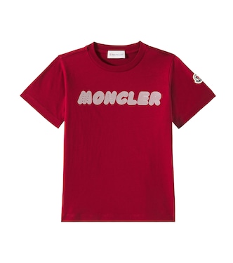 Logo printed cotton jersey T-shirt | Moncler Enfant