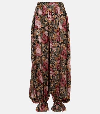 Weite Hose aus Seiden-Charmeuse | Chloé