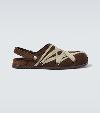 Slippers Megalace aus Veloursleder | Rick Owens