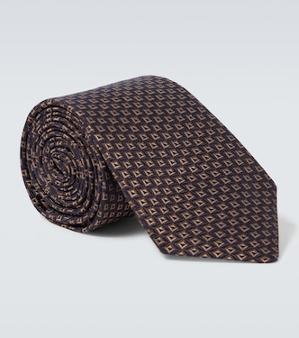 Cravate en jacquard de soie | Canali