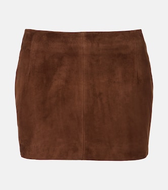 Minirock Avery aus Veloursleder | Nour Hammour