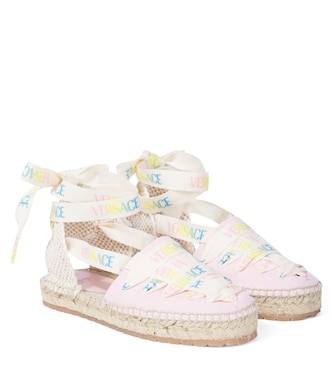 Alpargatas de lona con logo | Versace Kids