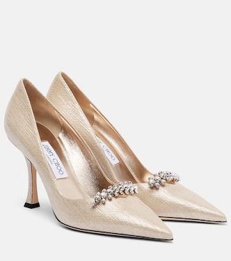 Belinda 90 메탈릭 레더 펌프스 | Jimmy Choo