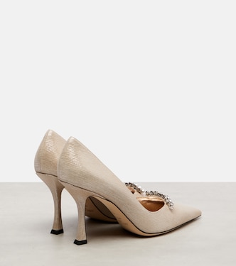Belinda 90 메탈릭 레더 펌프스 | Jimmy Choo