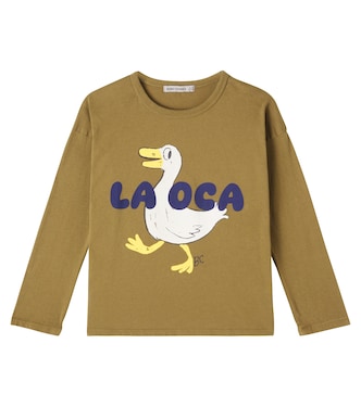 T-shirt La Oca in jersey di cotone con stampa  | Bobo Choses