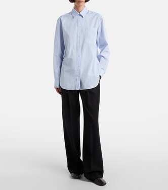 Gavina cotton chambray shirt  | The Row