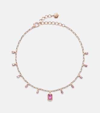 Choker aus 18kt Roségold mit Diamanten und Saphiren | Shay Jewelry