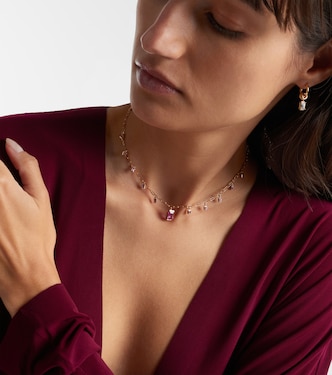 Choker aus 18kt Roségold mit Diamanten und Saphiren | Shay Jewelry