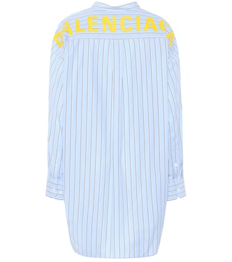 Camisa de algodón de rayas Swing | Balenciaga