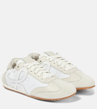 Baskets Ballet Runner en cuir, toile et daim | Loewe