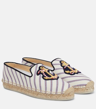 Loudmer Donna striped canvas espadrilles | Christian Louboutin