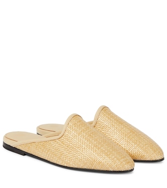 Slippers effetto rafia | Toteme
